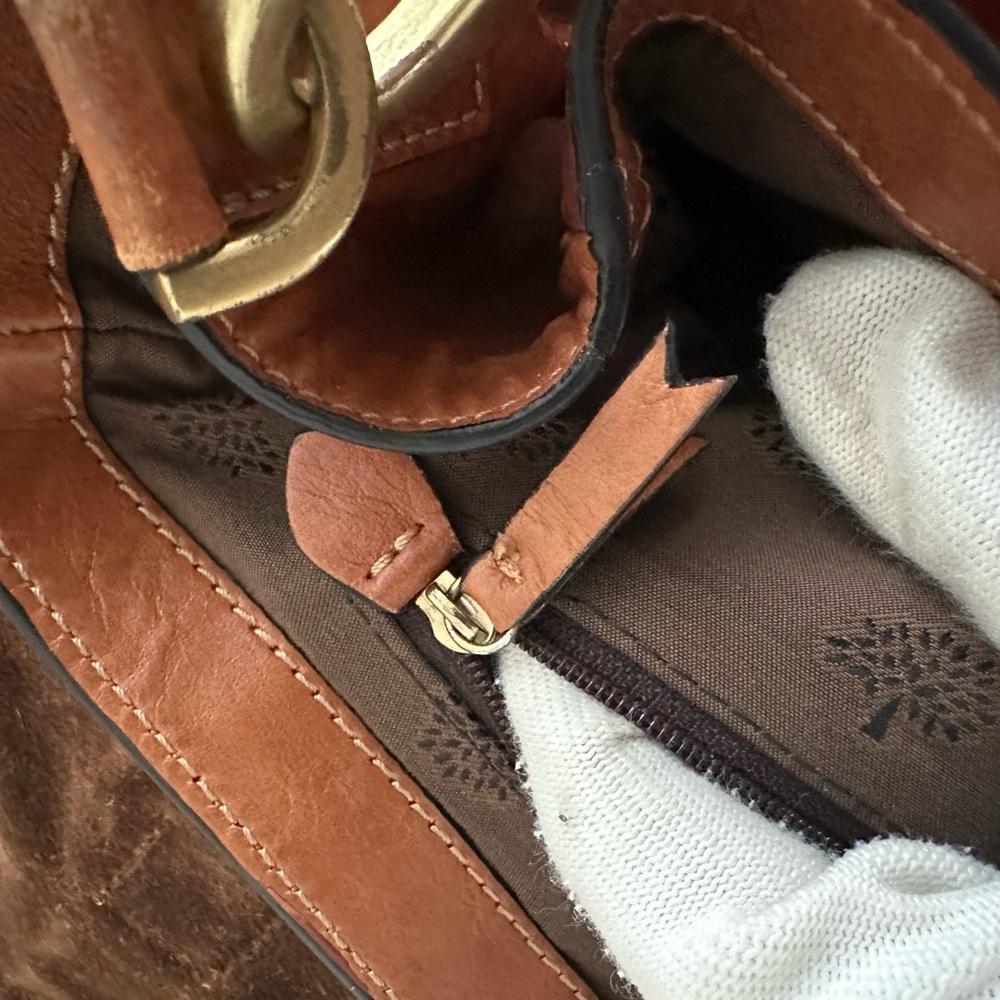 Mulberry Alexa Oak Soft Buffalo Leather Satchel - Picture 9 of 15